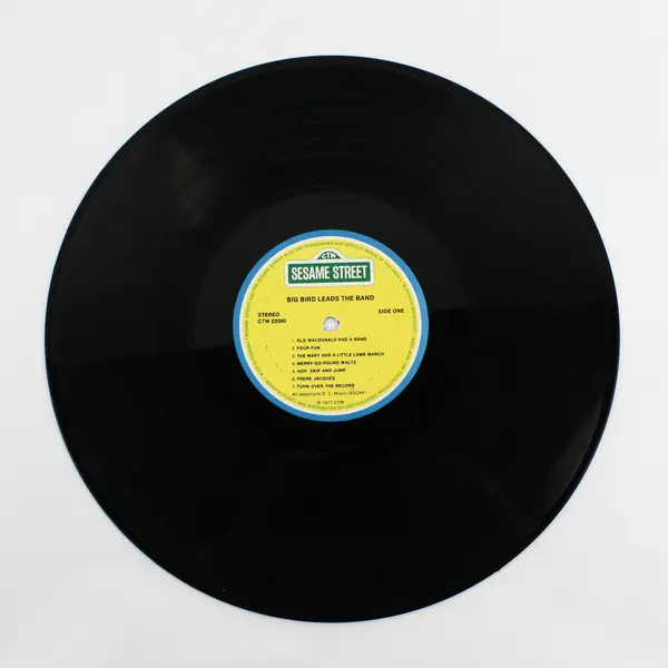 Sesame Street Big Bird Leads The Band  12" Vinyl Record