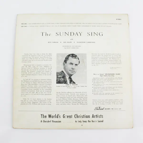 The Sunday Sing 12" Vinyl Record