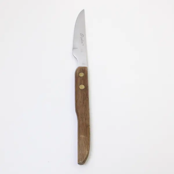 Royalton Stainless 4" Steak Knife With Wooden Handle Partially Serrated