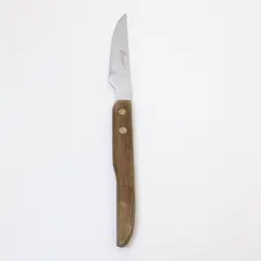 Royalton Stainless 4" Steak Knife With Wooden Handle Partially Serrated