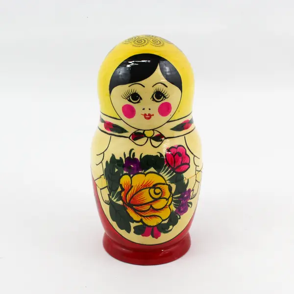 Vintage Hand-Painted Russian Nesting Matryoshka 7-Piece Doll Set