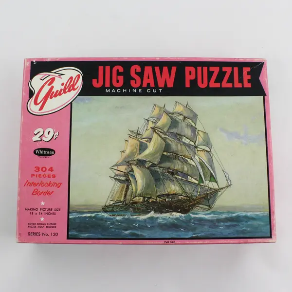 Vintage Whitman Guild Full Sail Cutty Sark 304 Pcs 18x14” Jigsaw Puzzle Complete