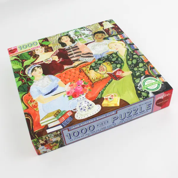 Jane Austen's Book Club 1,000 Piece Jigsaw Puzzle 2020 Complete