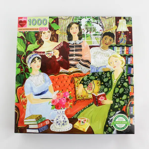Jane Austen's Book Club 1,000 Piece Jigsaw Puzzle 2020 Complete