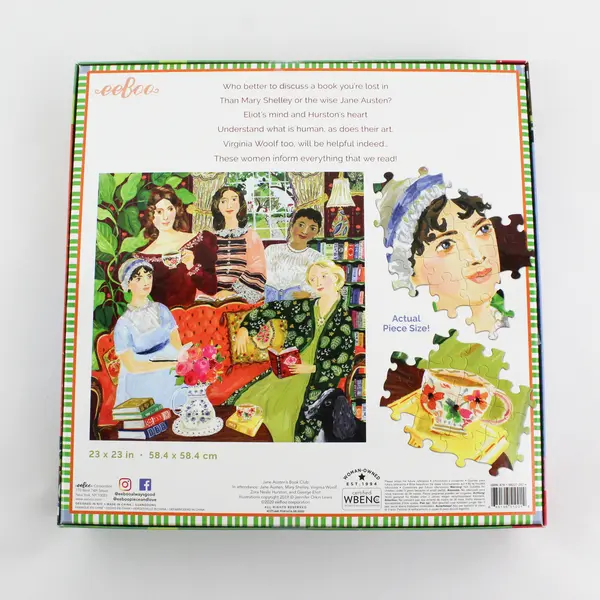 Jane Austen's Book Club 1,000 Piece Jigsaw Puzzle 2020 Complete