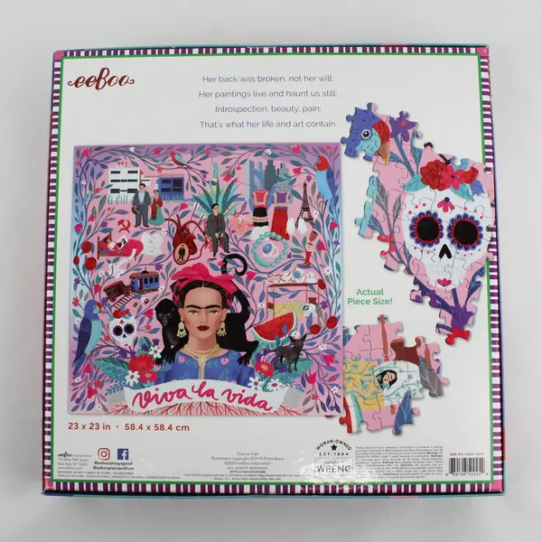 eeBoo: Viva la Vida 1,000 PC. Jigsaw Puzzle, 2020 Complete