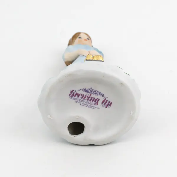 Vintage 1982 Enesco Growing Up Birthday Girls Age 10 Porcelain Figurine 5"