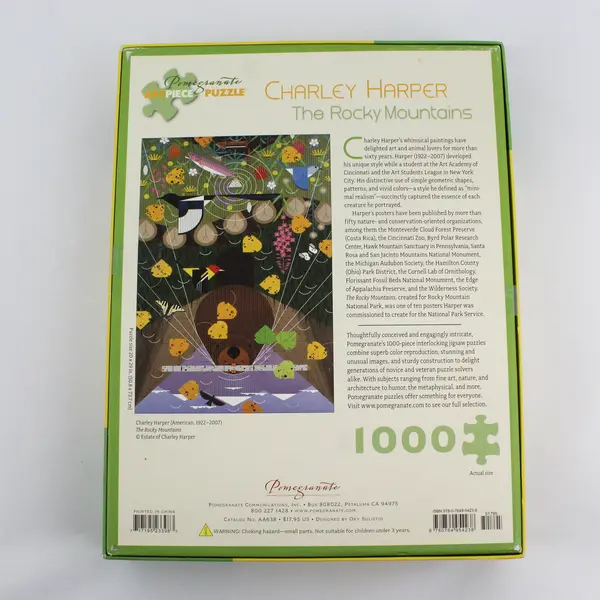 Charley Harper The Rocky Mountains 1000 pc Jigsaw Puzzle, #AA638 Complete 