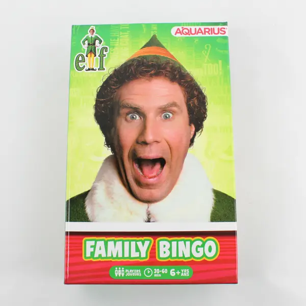 ELF Family Bingo Game By Aquarius, Will Ferrell Christmas Complete
