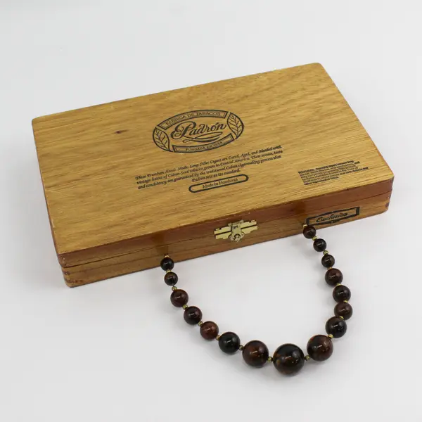 Padron 1964 Anniversary Series Wooden Beaded Handle Cigar Box EMPTY