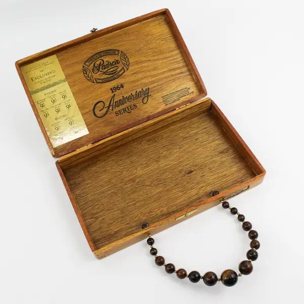 Padron 1964 Anniversary Series Wooden Beaded Handle Cigar Box EMPTY