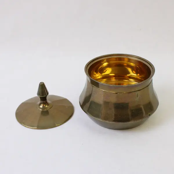 Traditional Indian Brass Handi Pot Collectible Cookware - Used