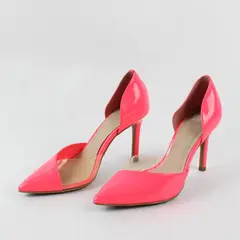BP. Brand Solid Neon Pink Color Stiletto 3.5" Heels Women Size 6M