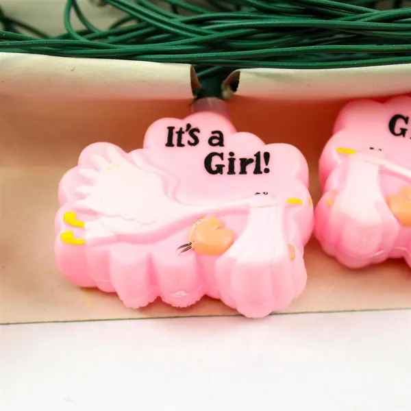 Ivory Tower Publishing It's a Girl Announcement Lights Baby Shower Decor