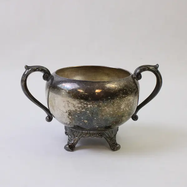 FB Rogers Silver Co Silver on Copper Creamer & Sugar Bowl No Lid