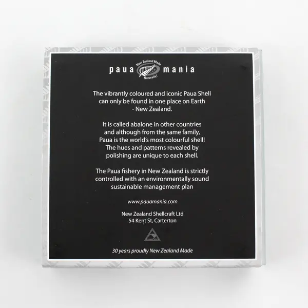 Paua Mania Glass New Zealand Paua Shell Coaster Set