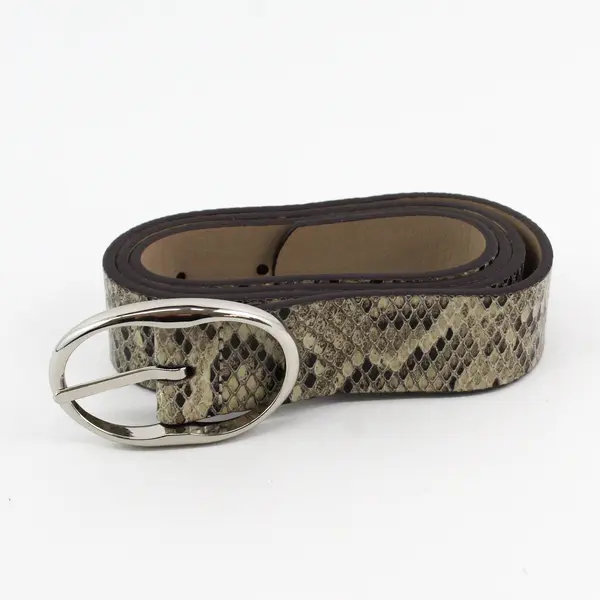 Kohl's Size M 40" Long Snakeskin Pattern Leather Belt NWT