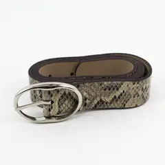 Kohl's Size M 40" Long Snakeskin Pattern Leather Belt NWT