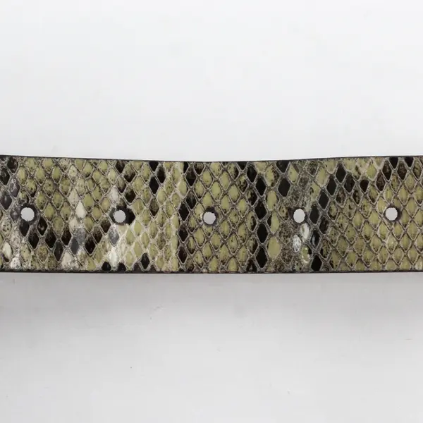 Kohl's Size M 40" Long Snakeskin Pattern Leather Belt NWT