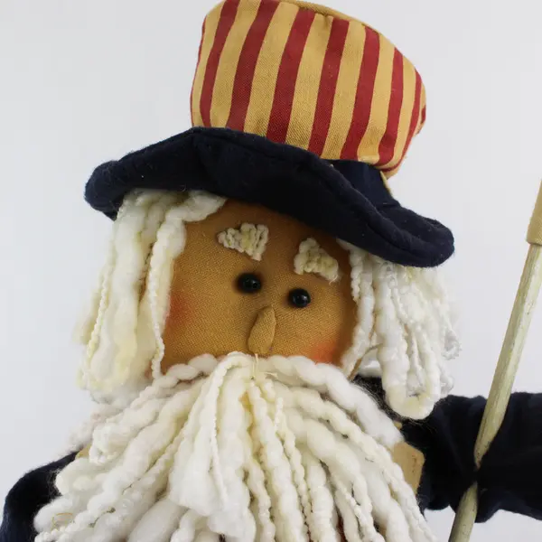 26" Uncle Sam 4th Of July Doll Figurine Table Shelf Decoration