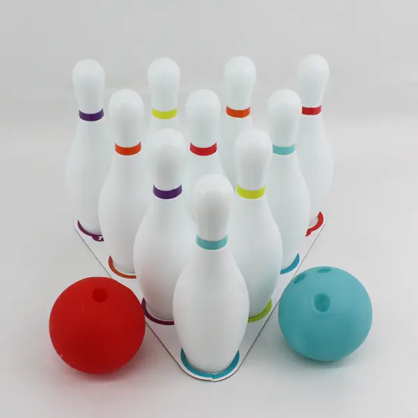 Chuckle & Roar Kids Bowling Set 10-Pin Bowling Game with Storage Bag