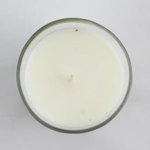 Debi Lilly S4299 Glass Filled "M" Alphabet Floral Scented Candle