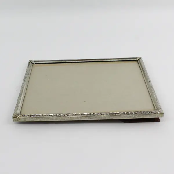 Vintage Silver Tone Filigree Metal Picture Frame  For 8x10 Photo