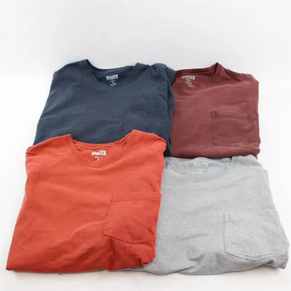 Lot of 4 Duluth Longtail Ts Men's XL Blue Orange and Gray FLAWED