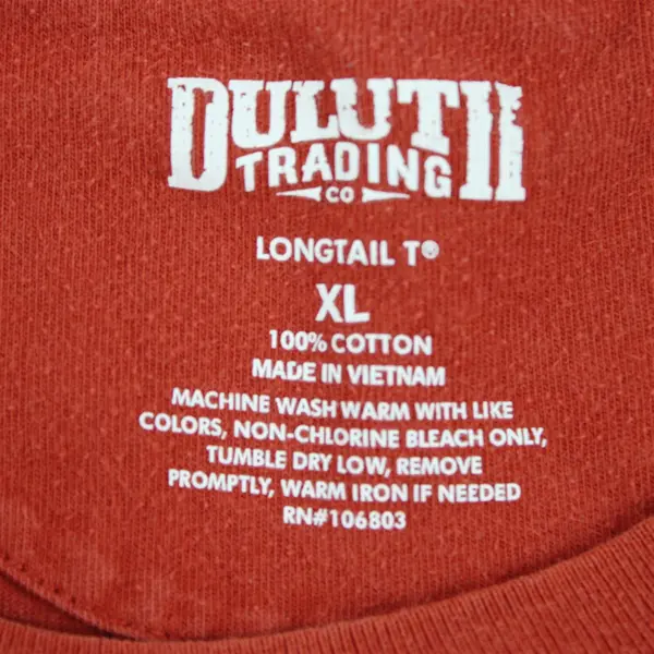 Lot of 4 Duluth Longtail Ts Men's XL Blue Orange and Gray FLAWED