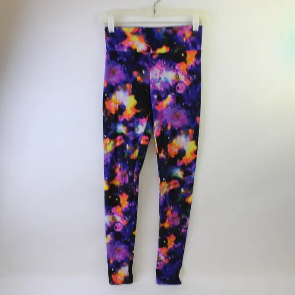 No Boundaries Celestial Galaxy Print Multicolor Leggings Juniors Size Small 3-5