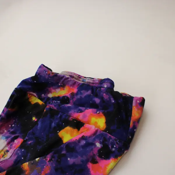 No Boundaries Celestial Galaxy Print Multicolor Leggings Juniors Size Small 3-5