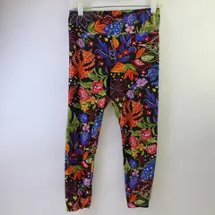No Boundaries Multicolor Floral Print Mid-Calf Leggings Juniors Med 7-9