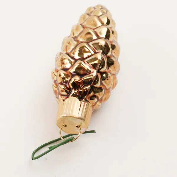 Lot of 20 Glass Pinecone Ornaments Christmas Tree Hanging Decorations