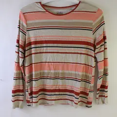 Croft & Barrow Multicolor Striped Long-Sleeve Shirt Women's Large