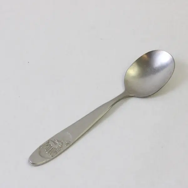 Stainless Teaspoon/Youth Spoon Engraved Bambi on Handle 6.25" Rare HTF Piece