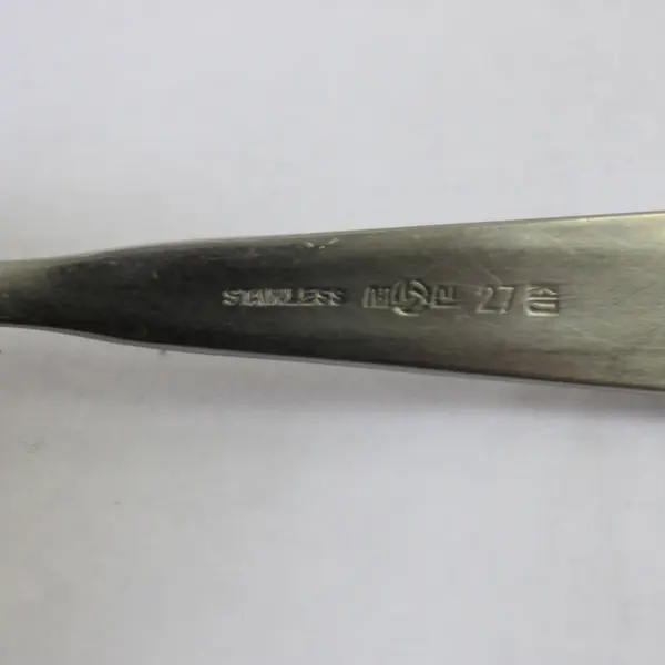 Stainless Teaspoon/Youth Spoon Engraved Bambi on Handle 6.25" Rare HTF Piece