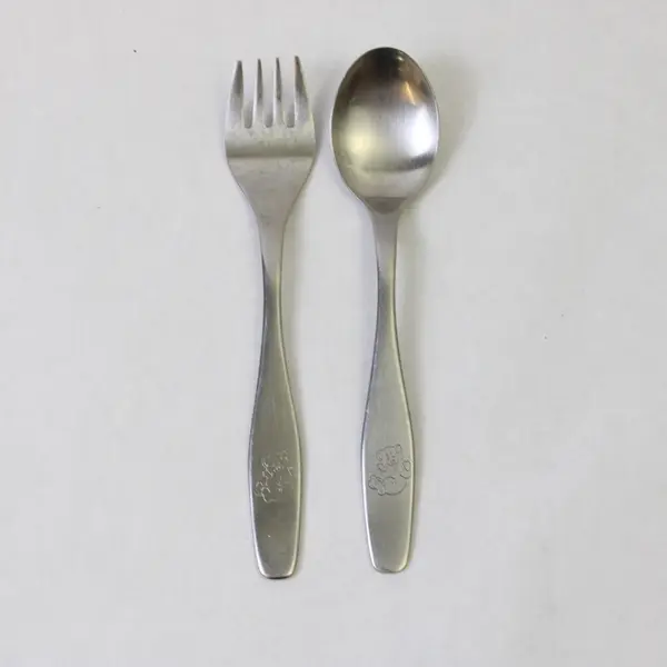 Lot of 2 Selandia Unknown Rare HTF Pattern 18/8 Stainless Youth Fork & Spoon 