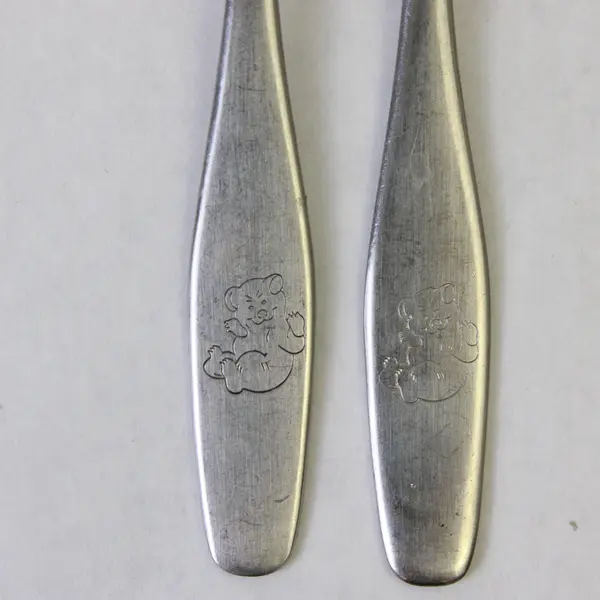 Lot of 2 Selandia Unknown Rare HTF Pattern 18/8 Stainless Youth Fork & Spoon 