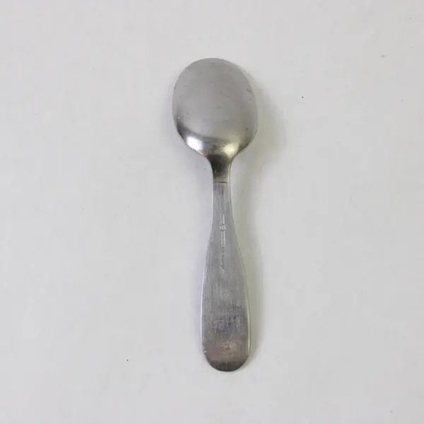 Vintage Oxydex Rostfrei Stainless Steel Baby Spoon 4.75" Long Engraved Rare HTF