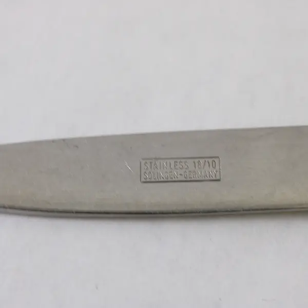 VTG Solingen Flatware Unknown Rare Pattern 18/10 SS Youth Spoon 6.5" Embossed
