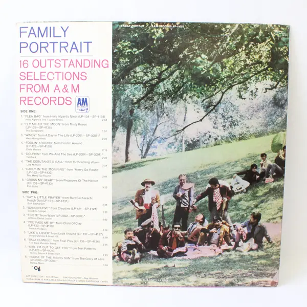 Family Portrait: 16 Outstanding Selections from A&M Records 12" Vinyl Record