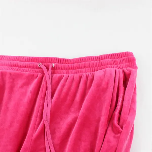 Rue+ Hot Pink Fuzzy Sweat Set Lounge Athleisure Women's Size 3X