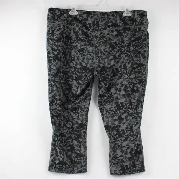 Eddie Bauer Gray Tie-Dye Capri Leggings Women's 2XL