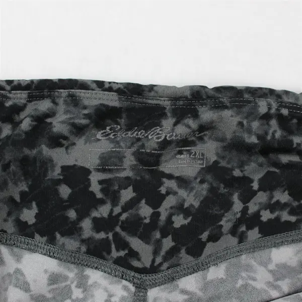Eddie Bauer Gray Tie-Dye Capri Leggings Women's 2XL