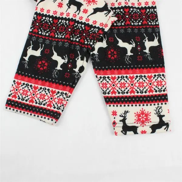 French Laundry Red Black & Cream Winter-Theme Pajama Pants Women's 3X