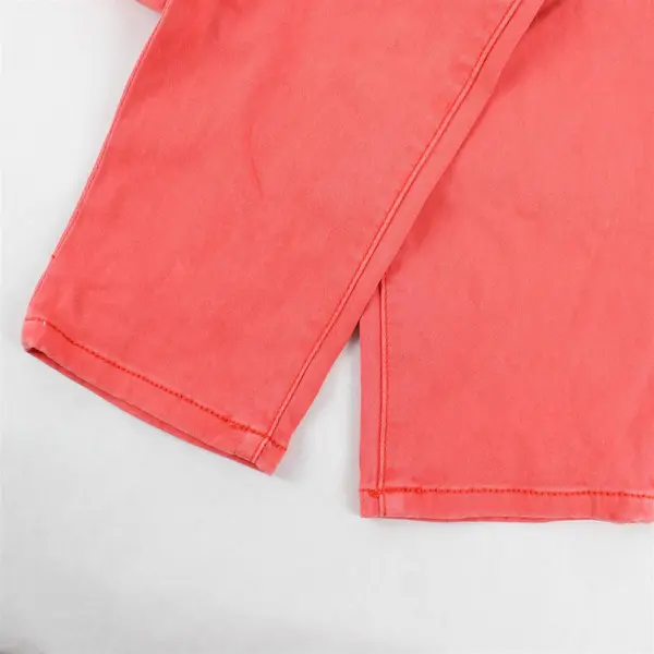 Cabi Bright Coral Orange Low-Rise Cotton Skinny Jeans Women's 4