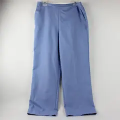 Alfred Dunner Periwinkle Blue Straight-Leg Pull-On Pants Women's Size 12