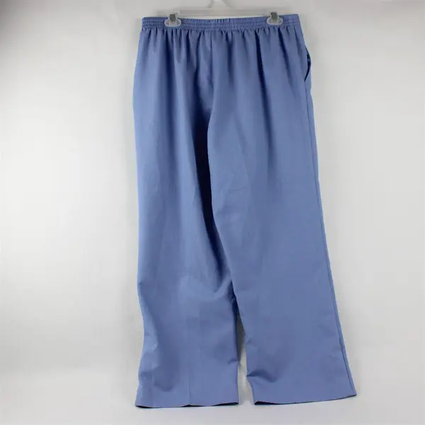 Alfred Dunner Periwinkle Blue Straight-Leg Pull-On Pants Women's Size 12