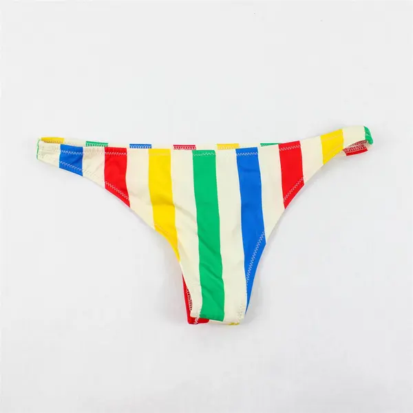 Solid & Striped Women's M Multicolor Striped Matching Bikini Swimsuit Set