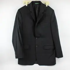 Lauren Ralph Lauren Men's 42L Black 100% Wool Blazer Suit Jacket